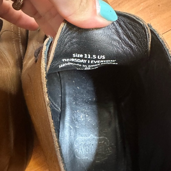 Thursday Boot Co Everyday Captain Classic Boots Mens 11.5 Brown Leather Handmade - Picture 7 of 7